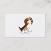 Carte De Visite Beagle Dog Design Boaring Kennels (Dos)