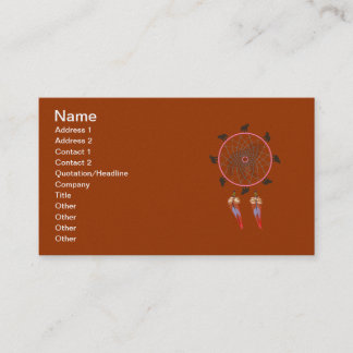 Carte De Visite Bear Dream Catcher