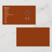 Carte De Visite Bear Dream Catcher (Devant / Derrière)