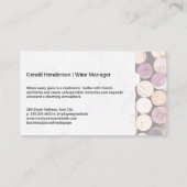 Carte De Visite Bear Wine Bottle | Corks (Dos)