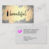 Carte De Visite Beau / Artistique brossé (Devant / Derrière)
