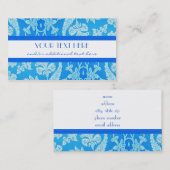 Carte De Visite Beau bleu (Devant / Derrière)