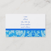 Carte De Visite Beau bleu (Dos)