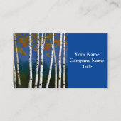 Carte De Visite Beau bouleau d'automne (Devant)