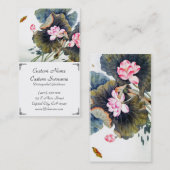 Carte De Visite Beau butterf chinois oriental frais de feuille de (Devant / Derrière)