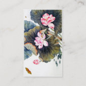 Carte De Visite Beau butterf chinois oriental frais de feuille de (Dos)