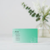 Carte De Visite Beau calendrier moderne de poche de conception (Debout devant)