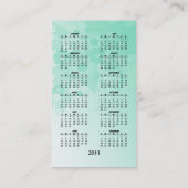Carte De Visite Beau calendrier moderne de poche de conception (Dos)