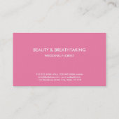 Carte De Visite Beau Chic Rose Crest Frame Monogramme (Dos)