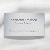 Carte De Visite Beau chien blanc dans le bain Animaux de toilette 