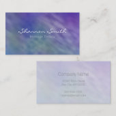 Carte De Visite Beau Ciel Arc-en-ciel minimal Élégant (Devant / Derrière)