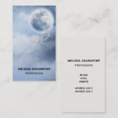 Carte De Visite Beau ciel bleu avec cygnes volants (Devant / Derrière)