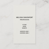 Carte De Visite Beau ciel bleu avec cygnes volants (Dos)