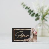 Carte De Visite Beau coiffeur de ★ (Debout devant)