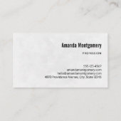 Carte De Visite Beau Corbeau sur une branche d'arbre (Dos)