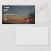 Carte De Visite Beau coucher du soleil (Devant / Derrière)