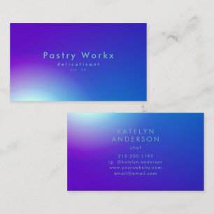 Carte De Visite Beau Elegant Gradient Designer