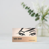 Carte De Visite Beau Eyelashes et Brows Cosmetologue (Debout devant)