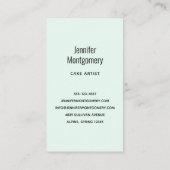 Carte De Visite Beau gâteau de fête de Glam brillant (Dos)