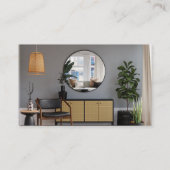 Carte De Visite Beau miroir de Design d'intérieur élégant (Dos)