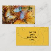 Carte De Visite Beau motif de papillon (Devant / Derrière)