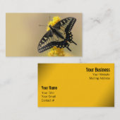 Carte De Visite Beau papillon anis Swallowtail au soleil (Devant / Derrière)