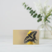 Carte De Visite Beau papillon anis Swallowtail au soleil (Debout devant)