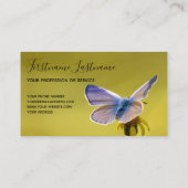 Carte De Visite Beau papillon avec citation motivante (Dos)