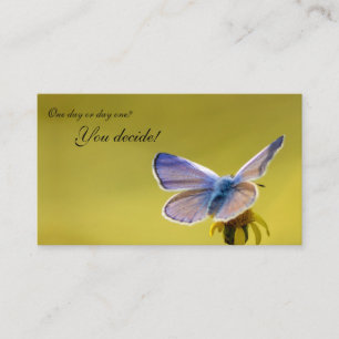 Carte De Visite Beau papillon avec citation motivante