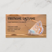 Carte De Visite Beau papillon avec citation motivante (Dos)