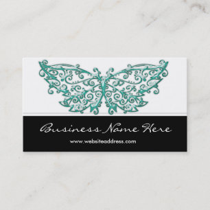 Carte de visite : : Beau papillon de turquoise