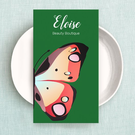 Carte De Visite Beau papillon gras