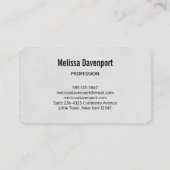 Carte De Visite Beau portrait de tête de léopard en aquarelle (Dos)