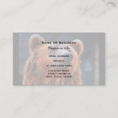 Carte De Visite Beau Portrait d'ours Brown Faune Photo (Dos)