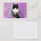 Carte De Visite Beau Ragdoll doux (Devant / Derrière)