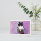 Carte De Visite Beau Ragdoll doux (Debout devant)