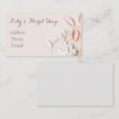 Carte De Visite Beau sembler 3D floral (Devant / Derrière)