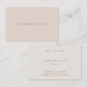 Carte De Visite Beau Simple Professionnel Moderne Modèle Luxe (Devant / Derrière)