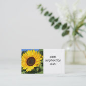 carte de visite "BEAU SUNFLOWER" (Debout devant)