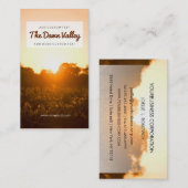 Carte De Visite Beau vignoble à Dawn Élégant vignoble (Devant / Derrière)