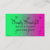 Carte De Visite beau visage (Dos)