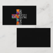 Carte De Visite Beaucoup De Jésus Et De Crochet À Coudre (Devant / Derrière)