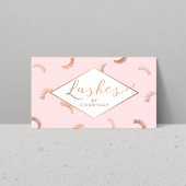 Carte De Visite Beaucoup de Lashes Motif Lash Salon Rose/Rose Or