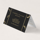 Carte De Visite Beaucoup de Lashes Salon Black/Gold Aftercare (Dos)