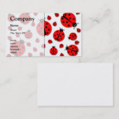 Carte De Visite Beaucoup d'ombres de coccinelles (Devant / Derrière)
