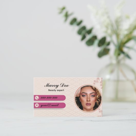 Carte De Visite Beauté (Debout devant)