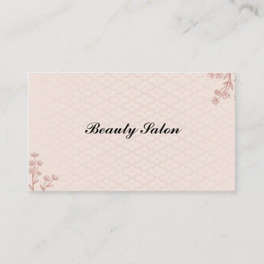 Carte De Visite Beauté (Dos)