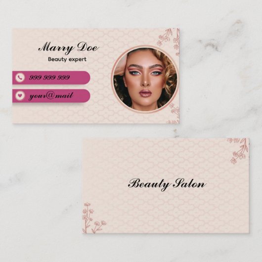 Carte De Visite Beauté (Devant / Derrière)