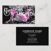 Carte De Visite beauté américaine (Devant / Derrière)