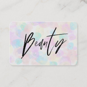 Carte De Visite *~* BEAUTÉ Arc-en-ciel doux Moderne Pastel Abstrai